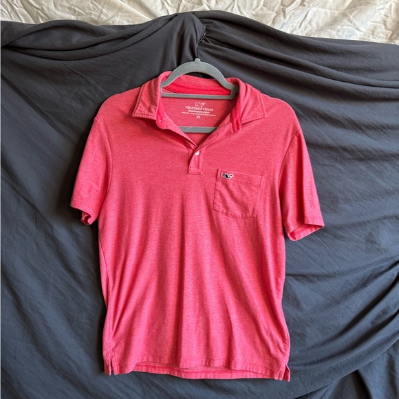 Vineyard Vines Vibrant Pink Polo Shirt - Picture 1 of 3